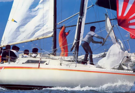 24 ft trimaran sailing