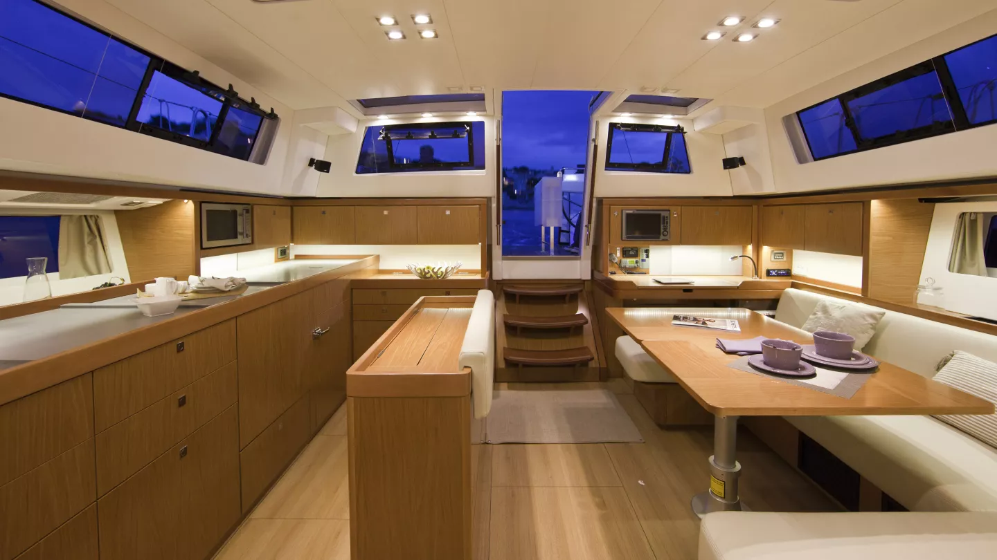 50 foot sailboat interior