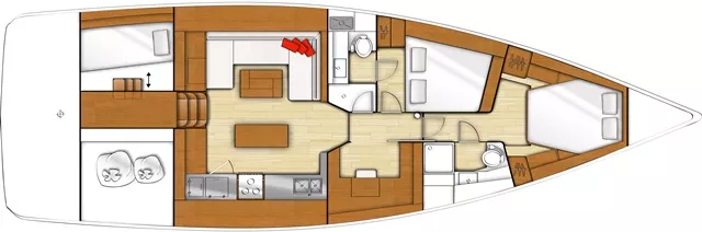 50 foot sailboat interior