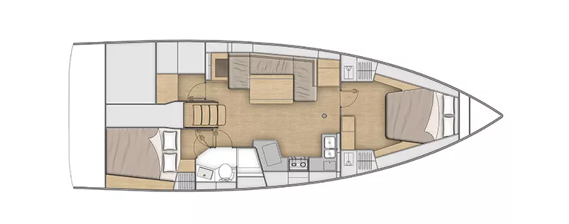 beneteau 43 ft yacht