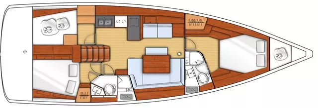 beneteau 445 sailboatdata