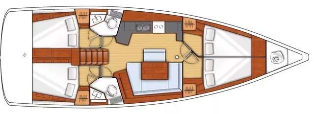 beneteau 445 sailboatdata