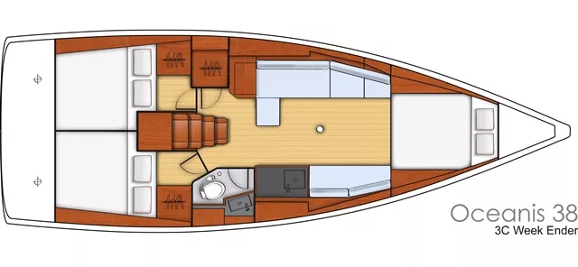 38 feet yacht