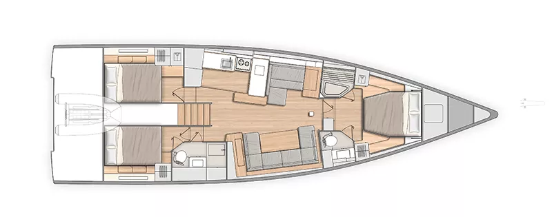 54 foot sailing yacht