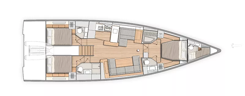 54 foot sailing yacht